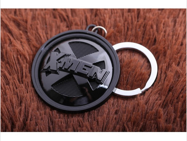 X-Men Logo Keychains Zinc Alloy Round Shield